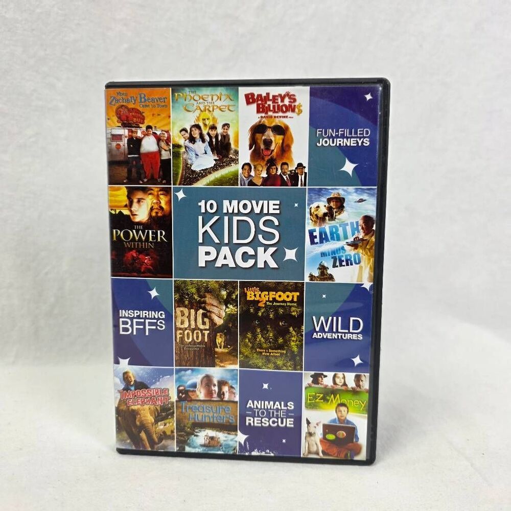 10 Movie Kids Pack DVD Family Bundle